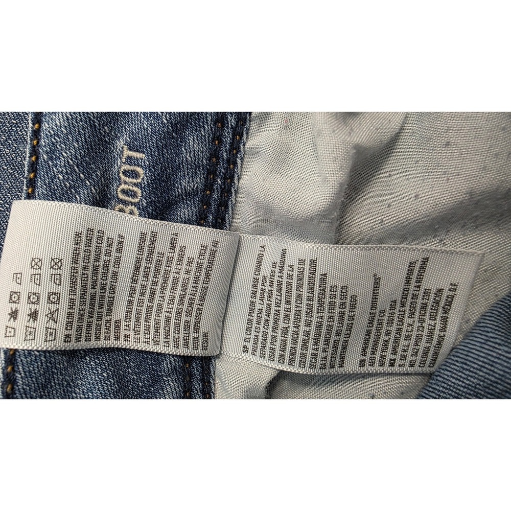 American Eagle Super Stretch Kick Bootcut Jeans Blue Wash Size 8 Long - Picture 13 of 13